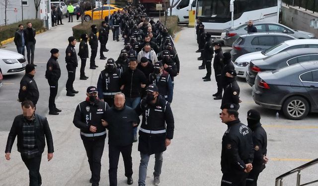 Eskişehir'deki suç örgütüne 13 tutuklama