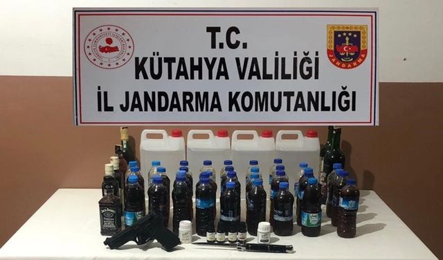 Kütahya'da sahte alkol ele geçirildi: 25 litre!