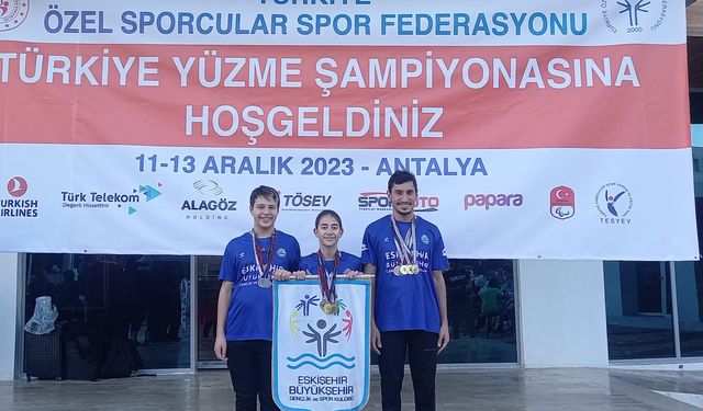 Özel sporcular Eskişehir'i gururlandırdı