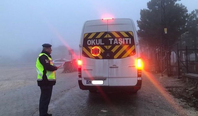 Eskişehir'de okul servislerine denetim