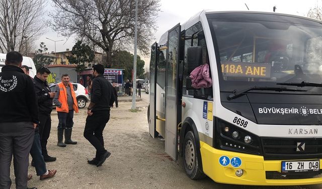 Durak harici durmayan şoföre bıçaklı saldırı!