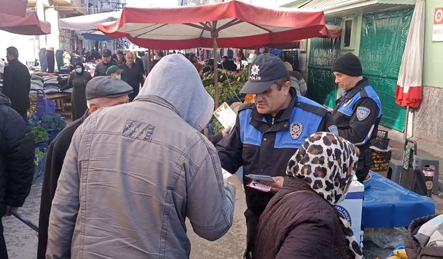 Eskişehir'de polis vatandaşı bilgilendirdi