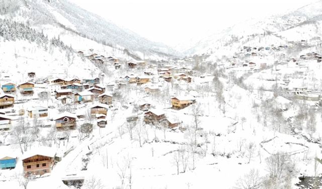 Artvin'de yollar kapandı, alışverişlerini dronla yaptı!