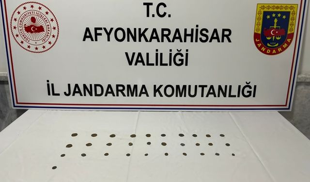 Afyonkarahisar'da sikke ele geçirildi: 31 adet!