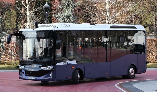 Türkiye'de ilk sürücüsüz elektrikli otobüsü yollara çıktı!