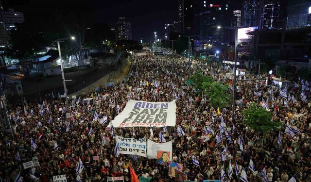 Tel Aviv’de 120 bin kişilik hükümet karşıtı protesto