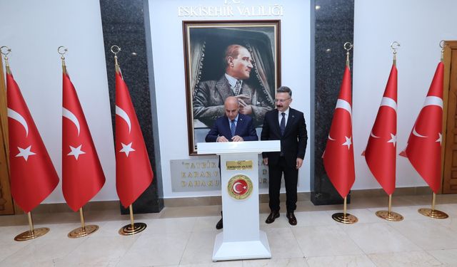 İçişleri Bakan Yardımcısı Mehmet Aktaş Vali Hüseyin Aksoy’u ziyaret etti