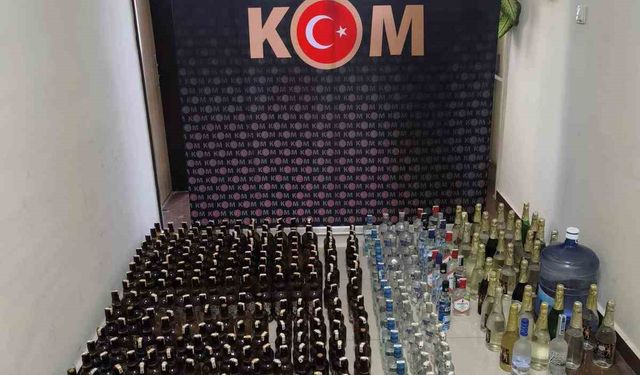 Kuşadası’nda kaçak içki operasyonu