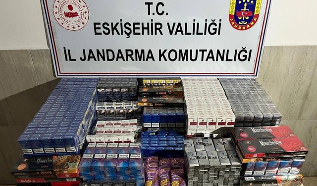 Eskişehir'de kaçak sigara satan zanlı yakalandı!