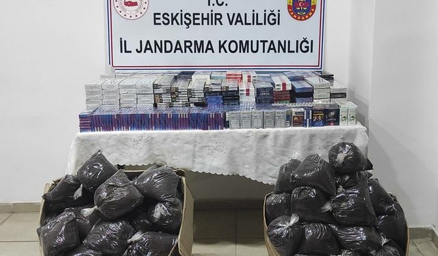 Eskişehir'de kaçak sigara ve çay operasyonu!