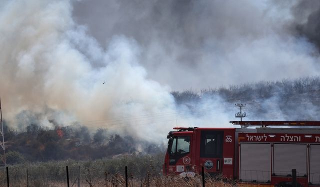 Hizbullah'tan İsrail'e İHA ve 55 roketle saldırı