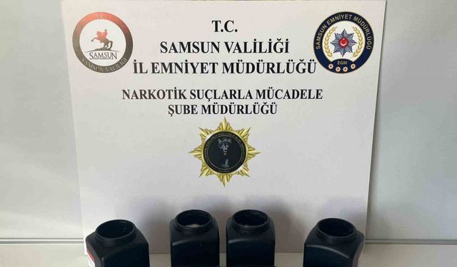 Samsun’da 8 kilo metamfetamin ele geçirildi: 1 gözaltı