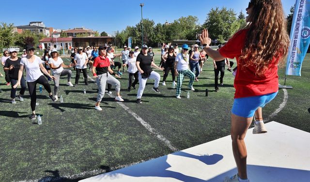 Eskişehir'deki parklarda spor keyfi