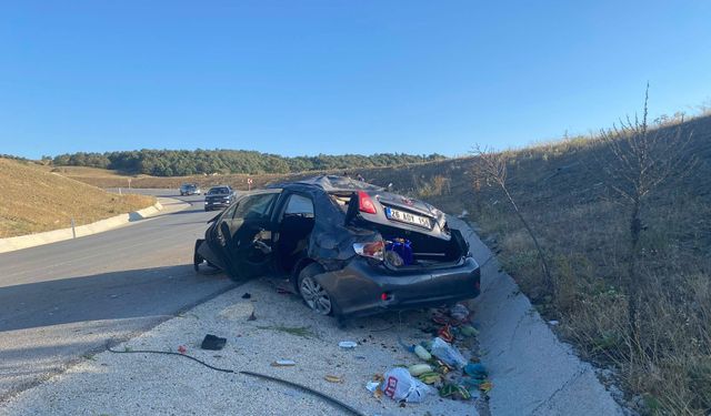 Söğüt-Eskişehir Yolu'nda feci kaza!