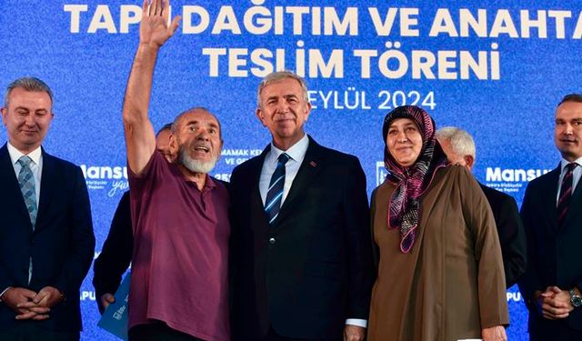 Ankara'da 252 konut için tapu dağıtım ve anahtar teslim töreni düzenlendi