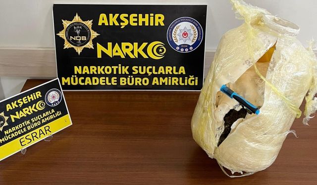 Konya’da 2 kilo 750 gram esrar ele geçirildi