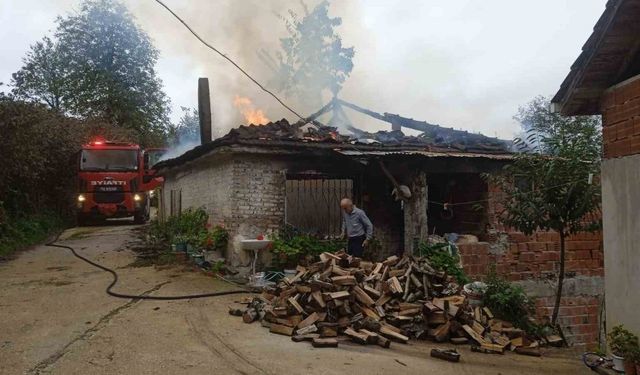 Ordu’da korkutan ev yangını