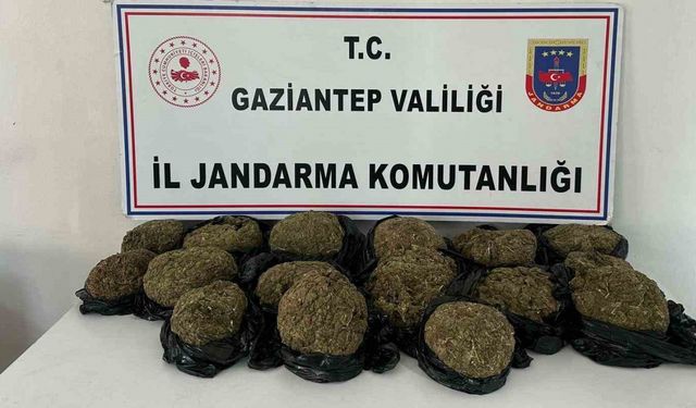 Otobüsün bağajından 18.5 kilo skunk ele geçirildi