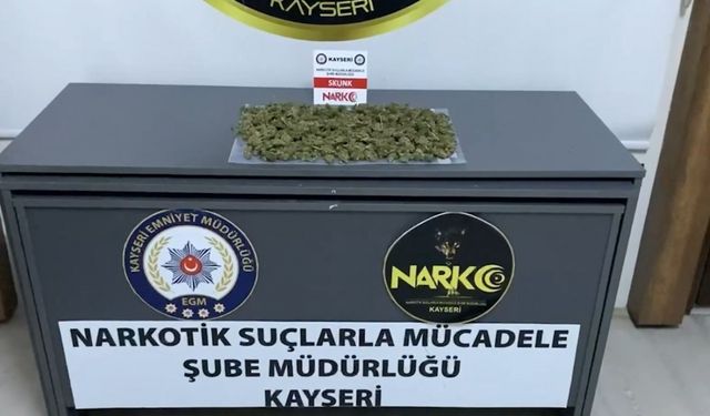 1 kilo uyuşturucu ele geçirildi