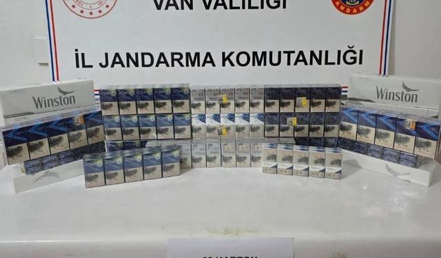 860 paket kaçak sigara ele geçirildi