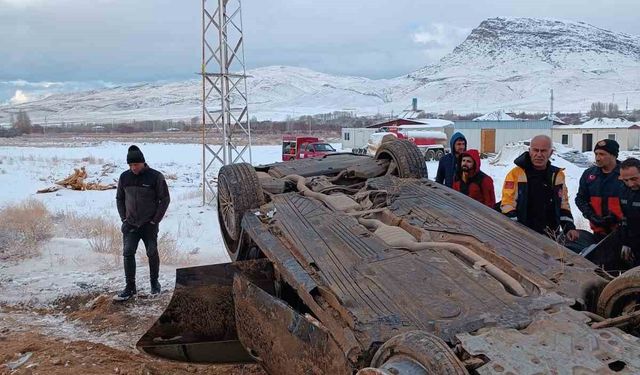 Kontrolden çıkan otomobil takla attı: 1 yaralı