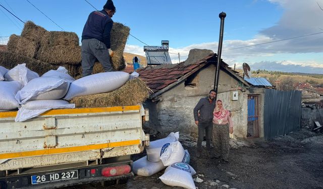 Eskişehir'in o ilçesine yem desteği!