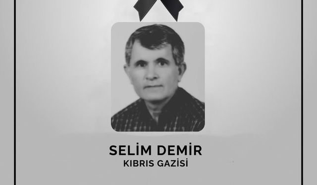 Kıbrıs Gazisi için taziye mesajı