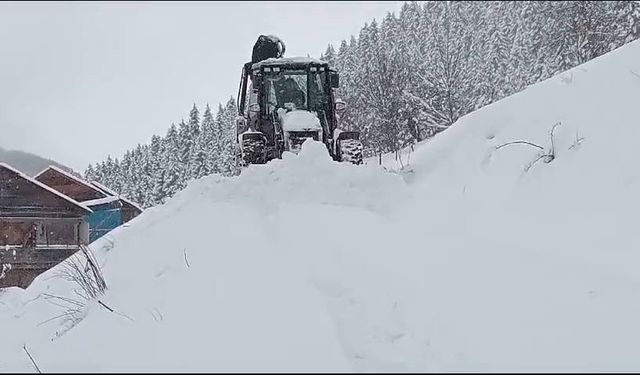 Giresun’da karla mücadele