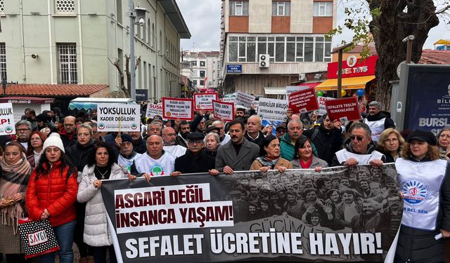 Eskişehir'de çalışan ve emeklilerden maaş tepkisi