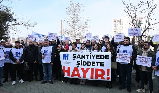 Eskişehir'de mühendislerden şiddet tepkisi!