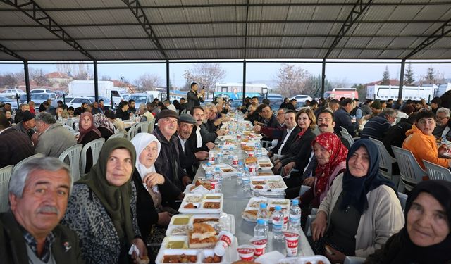 Kırsal ilçelerde ortak sofra kuruldu