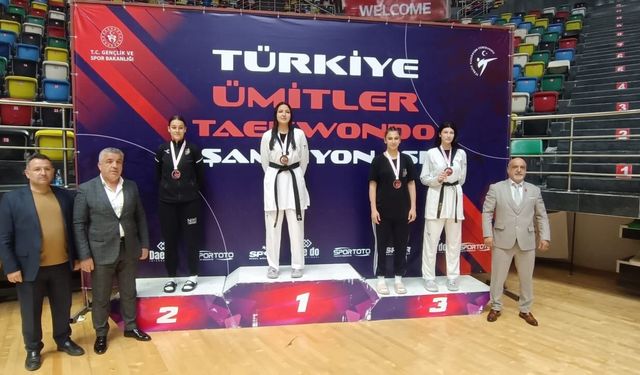 Eskişehirli sporcu Türkiye üçüncüsü oldu