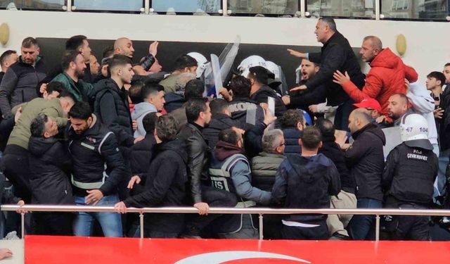 Play-Off maçında polise mukavemette bulunan kişiler hakkında adli işlem başlatıldı