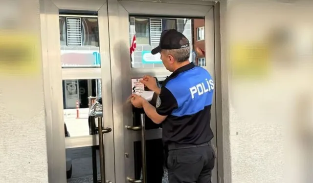 Eskişehir'de polisler binlerde adet o etiketi yapıştırdı!