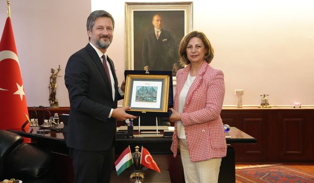 Macaristan Büyükelçisi Mtis Başkan Ünlüce'ye ziyaret etti