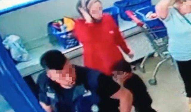 Eskişehir'de markette dehşet dolu anlar!