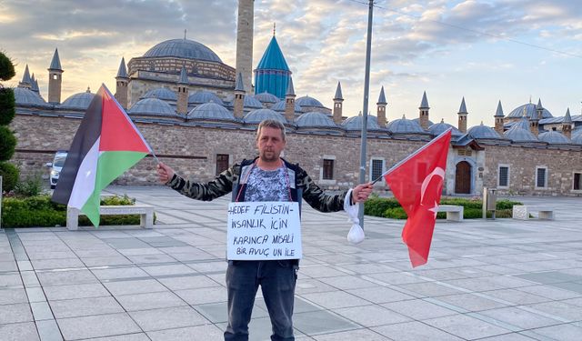 Eskişehir'den Gazze'ye tek başına yürüyor... Babalar Günü'nde Türkiye'nin o iline ulaştı