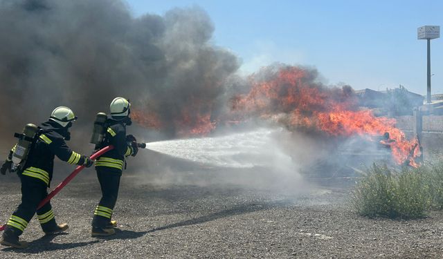 Eskişehir'de gerçeği aratmayan tatbikat...