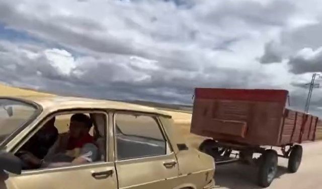 Eskişehir'de tehlikeli yolculuk pes dedirtti!