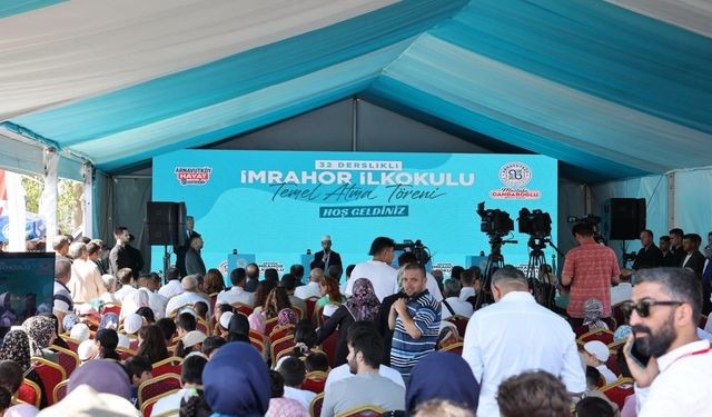 32 derslikli ilkokulun temeli atıldı