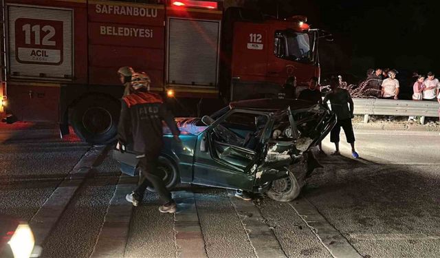 İki otomobil çarpıştı: 1 ölü, 1 yaralı