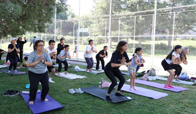 Parklarda spor keyfi