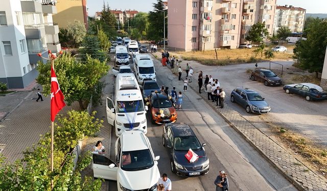 Eskişehir'de renkli konvoy...