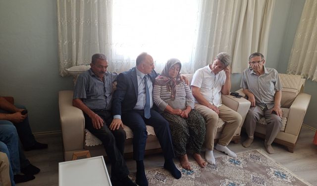 Orman şehidinin ailesine ziyaret