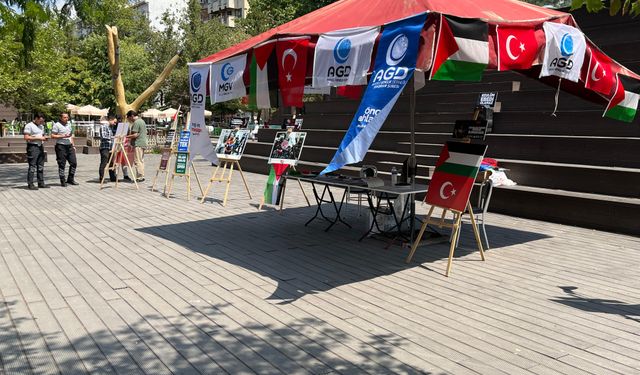 Hamamyolu'nda Gazze nöbeti