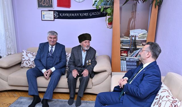 Vali Aksoy Kore Gazisi'ni ziyaret etti