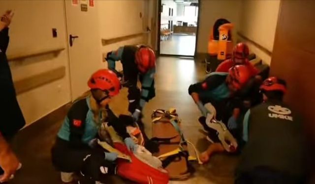 Elazığ’da deprem tatbikatı