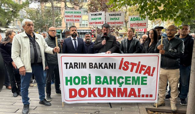Hobi bahçelerinin yıkım kararına tepki!