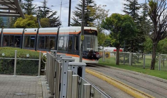 Eskişehir'de çocukların tehlikeli eğlencesi
