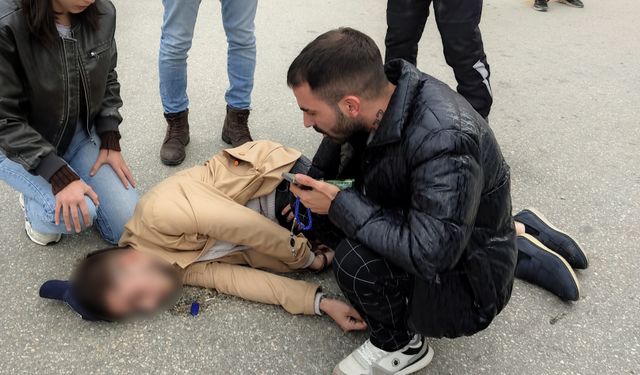 Eskişehir'de aniden yere yığılan genç korkuttu!